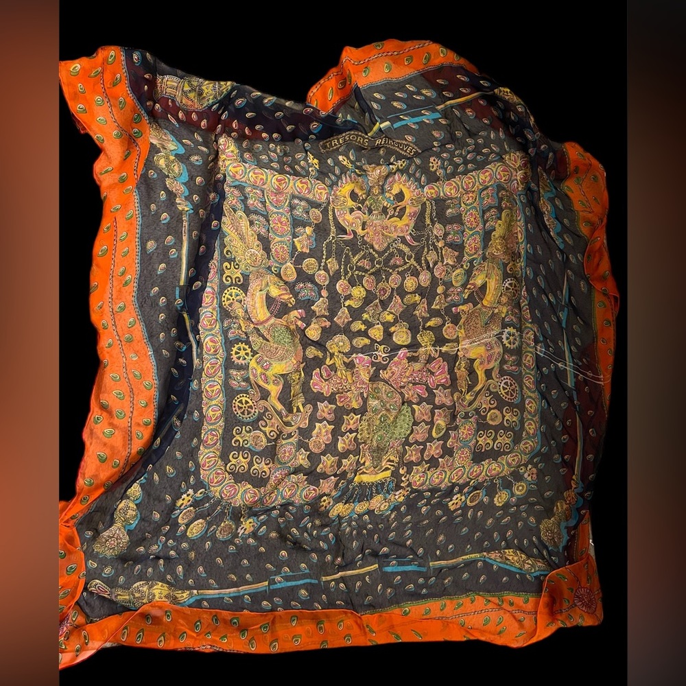 Hermès Annie Faivre Tresors Retrouves scarf